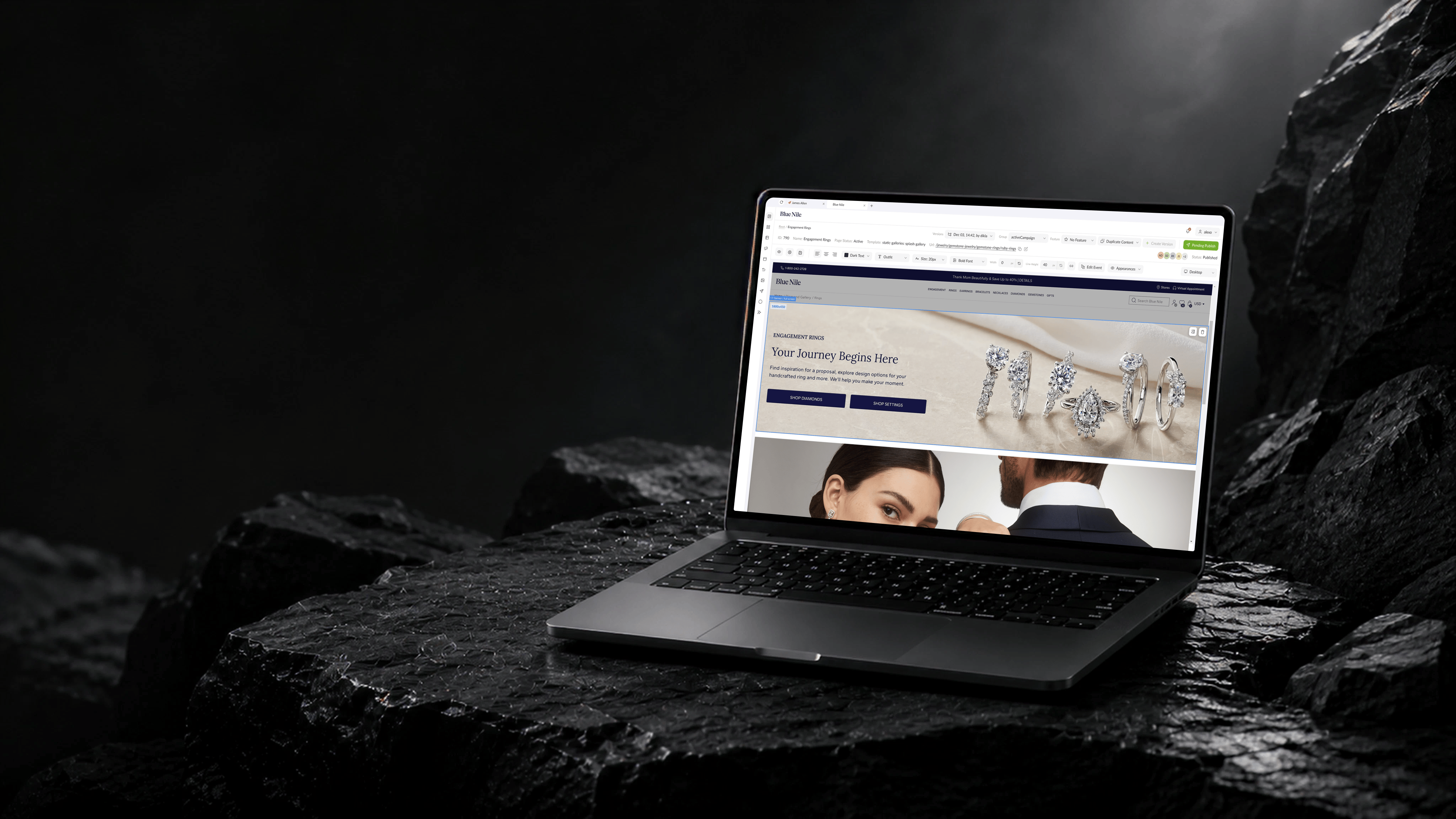 Content Toro project interface mockup