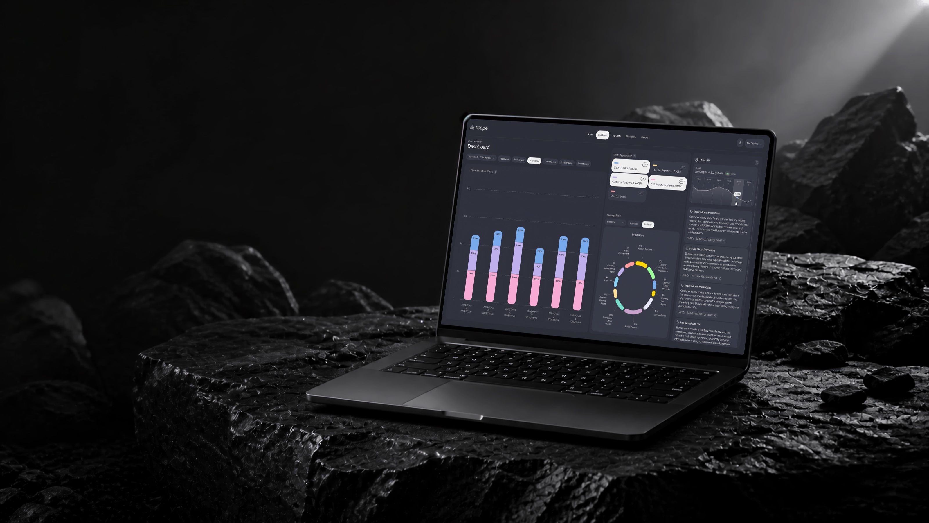 Scope project interface mockup